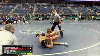 4A 132 lbs Champ. Round 1 - Jaylen Bethea, Hoke County vs Jarrett Quinlan, Ashley