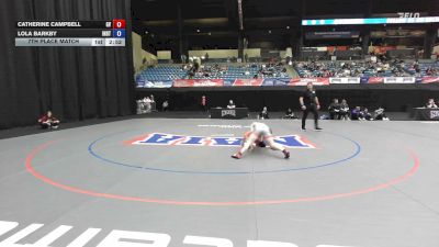 124 lbs 7th Place Match - Catherine Campbell, Grand View vs Lola Barkby, Indiana Tech