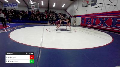 165 lbs Rr Rnd 1 - Brinley Mills, Sallisaw vs Elaina Kenney, Jenks Girls High School