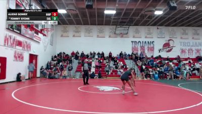115 lbs Quarterfinal - Alizae Gomez, Nampa vs Tommy Stone, Eagle