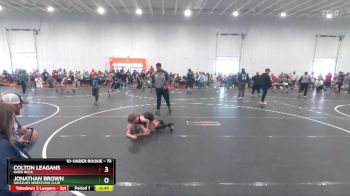 75 lbs Cons. Round 2 - Jonathan Brown, Grizzlies Wrestling Club vs Colton Leagans, Hard Rock