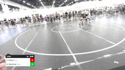 54 lbs Round Of 16 - Caleb Eaton, Rancho Bernardo WC vs Nathan Martinez, Poway Elite