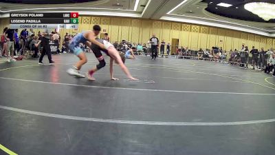 120 lbs Consi Of 64 #2 - Greysen Poland, Lancer WC vs Legend Padilla, Kahiau Wr Ac