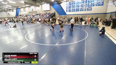 115 lbs Champ. Round 2 - Kellen Lusty, Riverton Wolf Pack Wrestling vs Jacob Baker, Syracuse