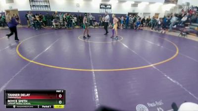 115 lbs Quarterfinal - Royce Smith, Lander Middle School vs Tanner Delay, Thermopolis