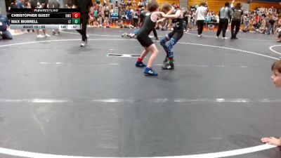 65 lbs Quarterfinal - Max Morrell, Cobra Wrestling Club vs Christopher Guest, Gator Wrestling Club