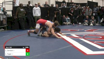 215 lbs Consi Of 8 #2 - Lincoln Carlson, CT vs Leimana Fager, UT