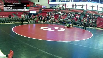 120 lbs Finals (2 Team) - Ben Frame, NEUSA District 2 Boys vs Nolan Larrick, NEUSA District 8 Boys