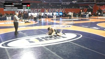 2A 113 lbs Champ. Round 1 - Roberto Rangel, Oak Forest vs Cooper Bye, Bloomington (H.S.)