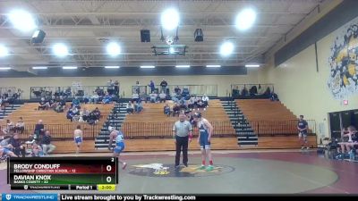 175 lbs Round 1 (16 Team) - Brody Conduff, Fellowship Christian School vs Davian Knox, Banks County