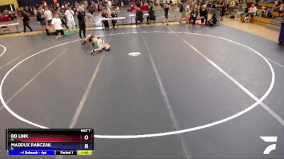 92 lbs Cons. Round 5 - Bo Link, IA vs Maddux Rabczak, IL