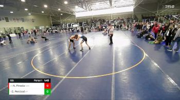 195 lbs Champ. Round 2 - Carter Percival, Sanderson Wrestling Academy vs Noe Pineda, Stallions Wrestling Club