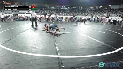 132 lbs 3rd Place - Rickey Watson, Enid Junior High vs Tucker Layne, Lions Wrestling Academy
