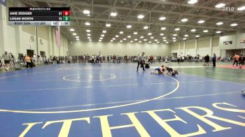 113 lbs Round Of 32 - Jake Zesiger, UT vs Logan Worth, PA