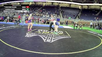 Girls-190 lbs Cons. Round 2 - Kailynne Scare, Bronson Hs Girls vs Hannah Hart, Owosso Hs Girls