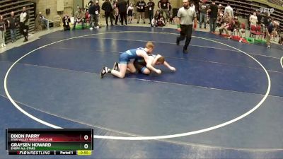 100 lbs Cons. Round 2 - Dixon Parry, Star Valley Wrestling Club vs Graysen Howard, Emery All-Stars