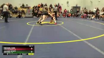 152 lbs Placement (16 Team) - Michael Cain, Hamilton Heights vs Hayden Scott, New Prairie