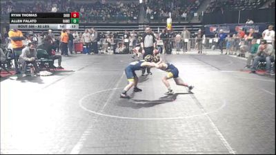 80 lbs Quarterfinal - Ryan Thomas, Saddle Brook vs Allen Falato, Ramsey