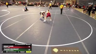 127 Championship Bracket Cons. Round 6 - Grant Marr, Forest Lake vs Thomas Holmquist, St. Thomas Academy