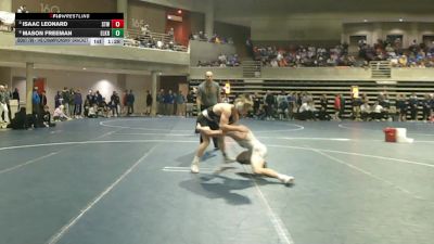 145 Championship Bracket Cons. Round 6 - Mason Freeman, Elk River vs Isaac Leonard, Stillwater