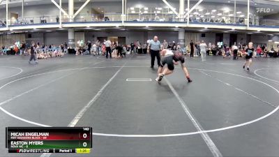 140 lbs Round 3 (8 Team) - Micah Engelman, Mat Assassins Black vs Easton Myers, NOVA WC