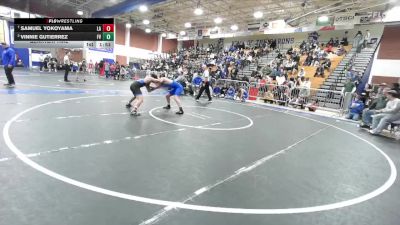 138 lbs Quarterfinal - Samuel Yokoyama, Los Alamitos vs Vinnie Gutierrez, Fountain Valley