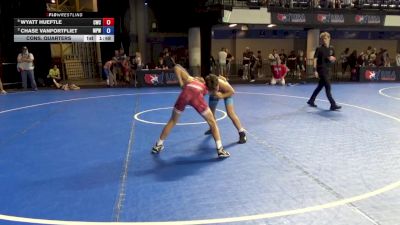 92 lbs Cons. Quarters - Wyatt Hueftle, Cozad Wrestling Club vs Chase VanPortfliet, Michigan Premier WC