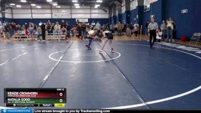 95 lbs Round 1 - Natalia Good, All In Wrestling Academy vs Kenzie Crowhorn, Middleton Wrestling Club