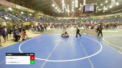 144 lbs Consi Of 8 #2 - Carson Lardy, Matpac WC vs Forrest Craddock, Basement Brawlers