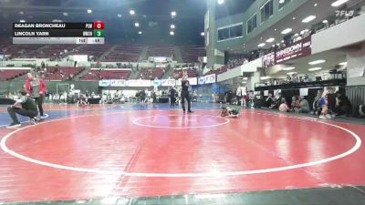 43 lbs 2nd Place Match - Lincoln Yarn, Bearcats Wrestling Club Helena vs Deagan Broncheau, Palouse Elite Wrestling