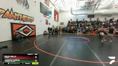 165B Round 1 - Andrew Garcia, Campbell County vs Miles Wells, Hardin