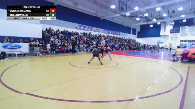 100 lbs Quarterfinal - Jillian Wells, Lakeside vs Alexis Magana, Chino