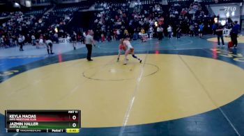 104-113 lbs Cons. Round 2 - Jazmin Haller, Norfolk Girls vs Keyla Macias, Hays Wrestling Club