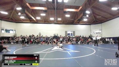 184 lbs Semifinal - Max Welch, Menlo College vs John Knight, Oregon State