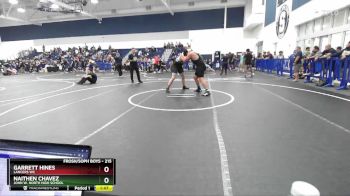 215 lbs Round 3 - Naithen Chavez, John W. North High School vs Garrett Hines, Lancers WC