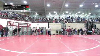 190 lbs Champ. Round 2 - Chase Byrd, Henryville vs Tearson Wolford, Winimac