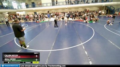 27-38 lbs Round 2 - Beau Irons, Club King - North Sanpete vs Calvin McCoy, Charger Wrestling Club