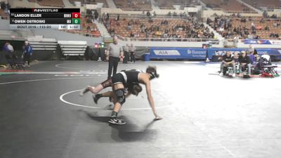 115-D2 Champ. Round 1 - Landon Eller, Bradshaw Mountain vs Owen Ostroski, Mountain View (Marana) High School