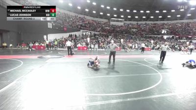 78 lbs Champ. Round 2 - Lucas Johnson, Hudson vs Michael McCauley, Warrior Youth Wrestling