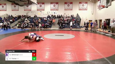 160 lbs Round Of 16 - Connor Whitman, Nashua South vs Edric Twine, Exeter