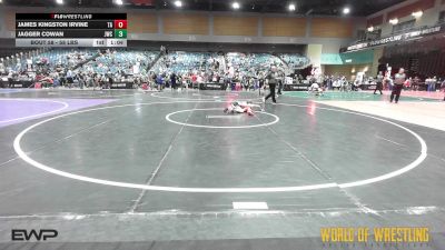 58 lbs 5th Place - James Kingston Irvine, Team Aggression vs Jagger Cowan, JWC