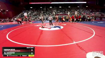 2A-106 lbs Champ. Round 1 - Eli Raymond, Tongue River vs Gideon Boyd, Lingle-Ft. Laramie/Southeast