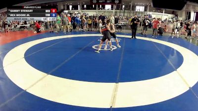 126 lbs Quarters - Sammy Stewart, Michigan vs Rex Moore Jr., The Fort Hammers Wrestling