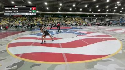 124 lbs Quarterfinal - Lakota Rogers, Tatanka Tuff vs Caoimhe Doyle, Gorilla Wrestling Club