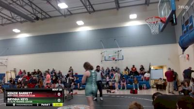 115/120 Round 2 - Kenzie Barrett, Next Level Wrestling Club vs Brynna Keys, KC Elite Training Center