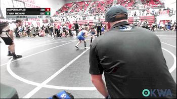 64 lbs Rr Rnd 2 - Jasper Maples, Stroud Youth Wrestling Club vs Tyler Thomas, Choctaw Ironman