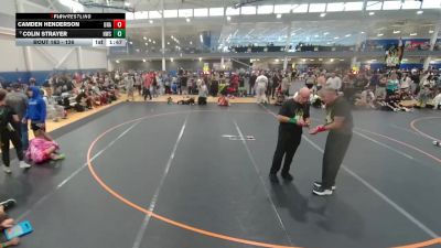 126 lbs Champ. Round 2 - Camden Henderson, Unattached vs Colin Strayer, Howe Wrestling School