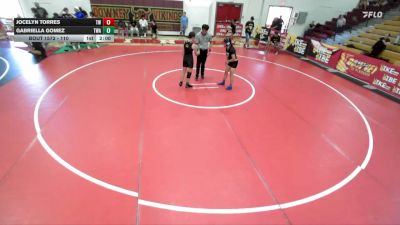 110 lbs Round 2 - Gabriella Gomez, Titan Wrestling Academy vs Jocelyn Torres, Threshold WC