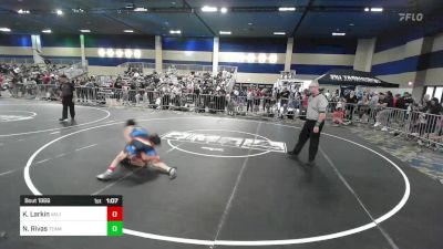 102 lbs Quarterfinal - Kash Larkin, Valiant College Prep vs Nery Rivas, Team Aggression