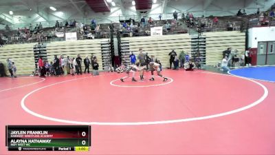 96-101 lbs Round 1 - Jaylen Franklin, Hardway Wrestling Academy vs Alayna Hathaway, Indy West WC